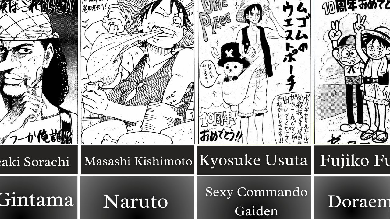 One Piece Characters Drawn By Famous Mangaka