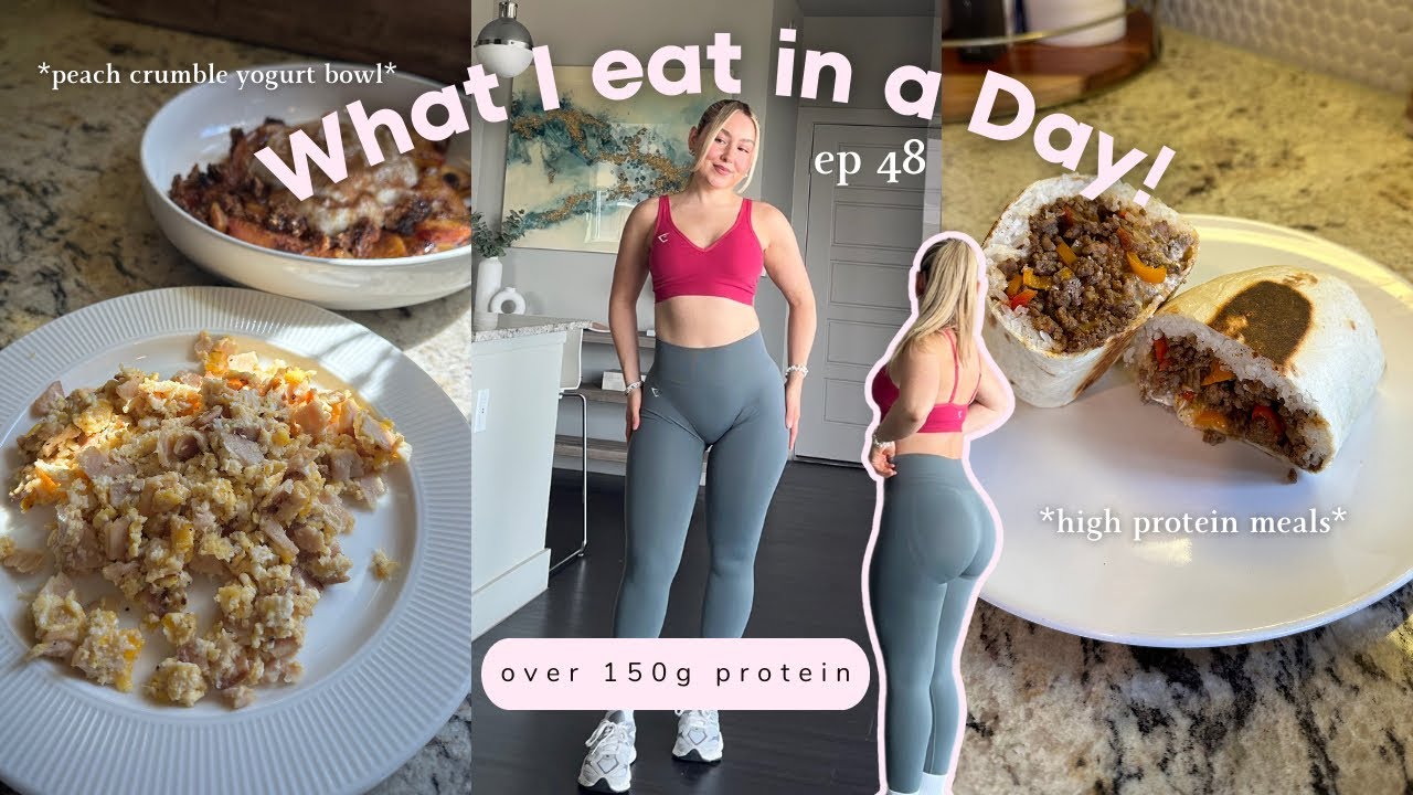 What I eat in a Day! ep 48 (over 150g protein)