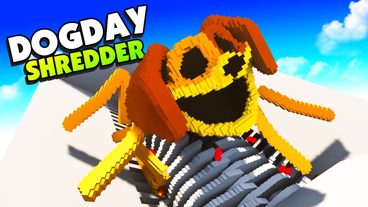 I Shredded DOGDAY Spider In the Giant Shredder in Teardown Mods Gameplay!