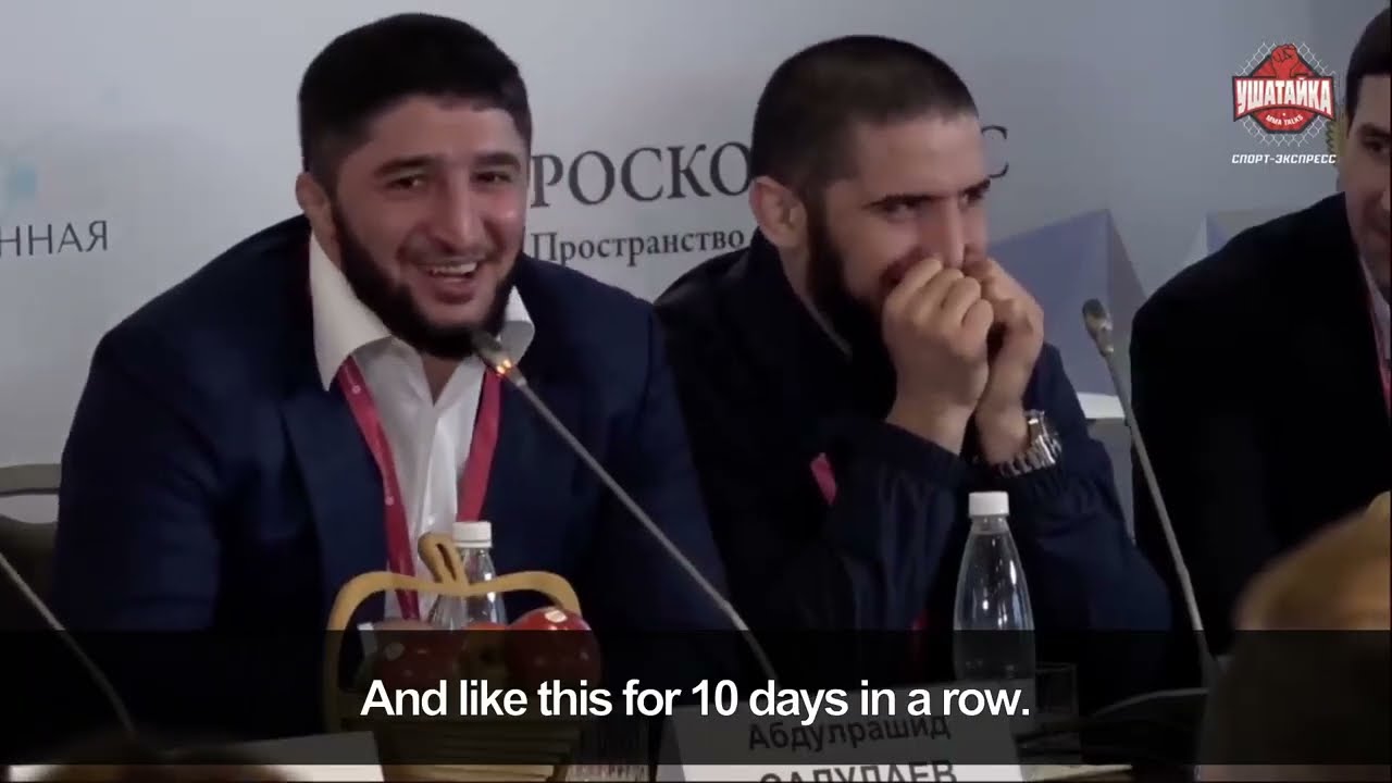 Islam Makhachev Press Conference With Abdulrashid Sadulaev