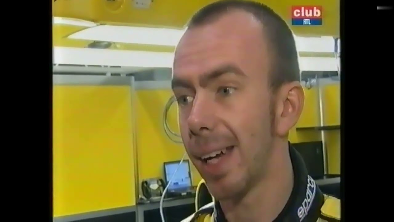 2004 January 21 - Bas Leinders test Jordan EJ13 @ Barcelona + Interview (FR)