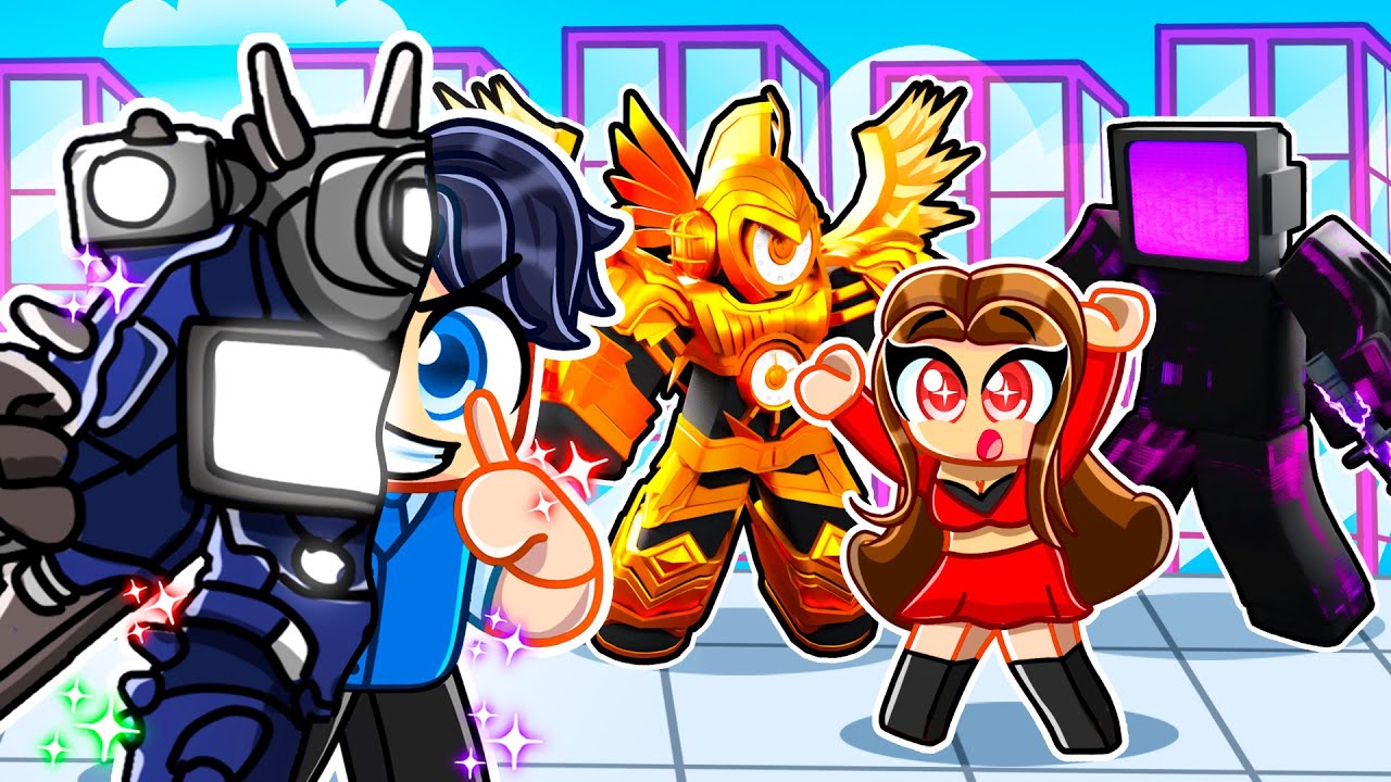 I Pretended To Be A GODLY TRI-TITAN To TROLL In SKIBDI TOWER DEFENSE!