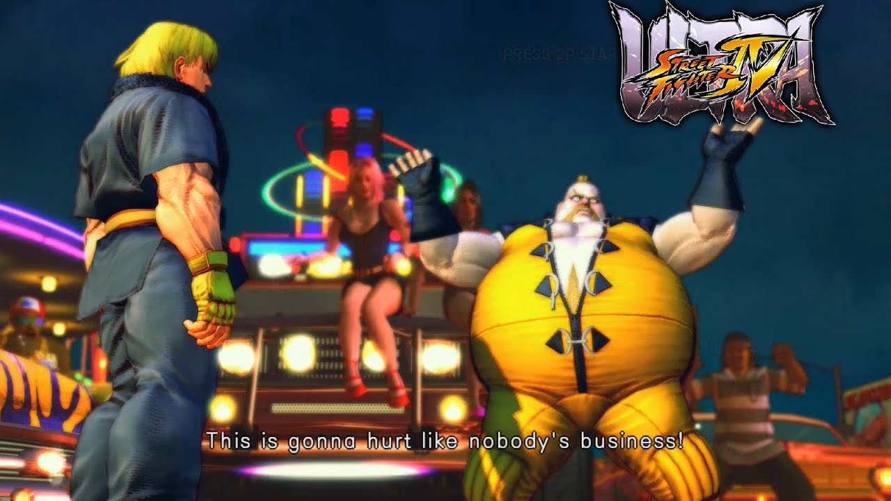 Ultra Street Fighter IV - Ken Masters vs. Rufus (Rival Battle) | PS4 Gameplay
