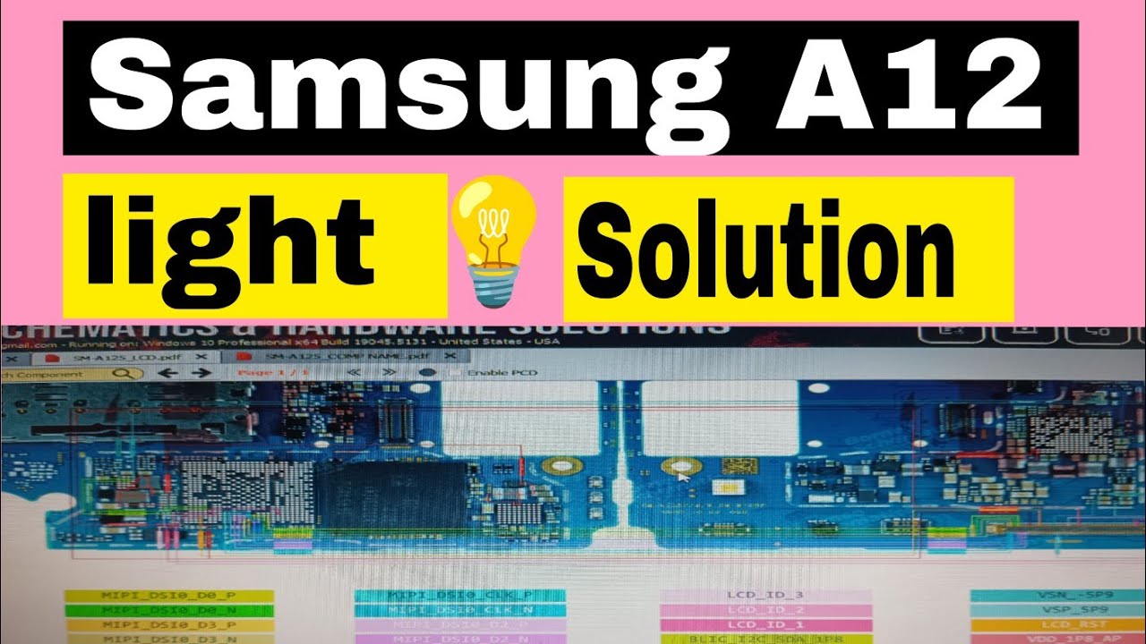 Samsung A12 A125F Light Problem Solution