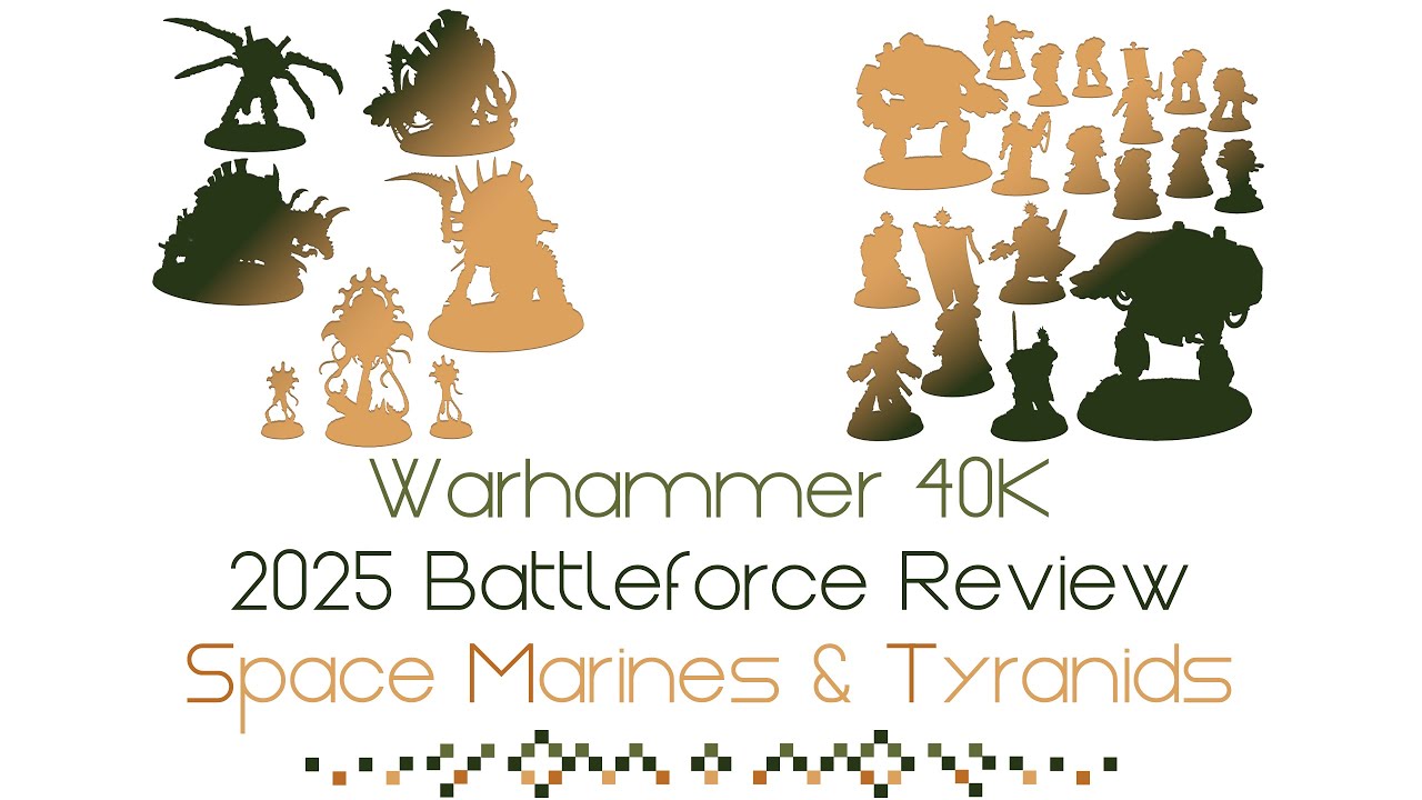 Обзор Warhammer 40K 2025 Battleforce | Тираниды и космодесантники | Экономия, очки, улучшения и м...