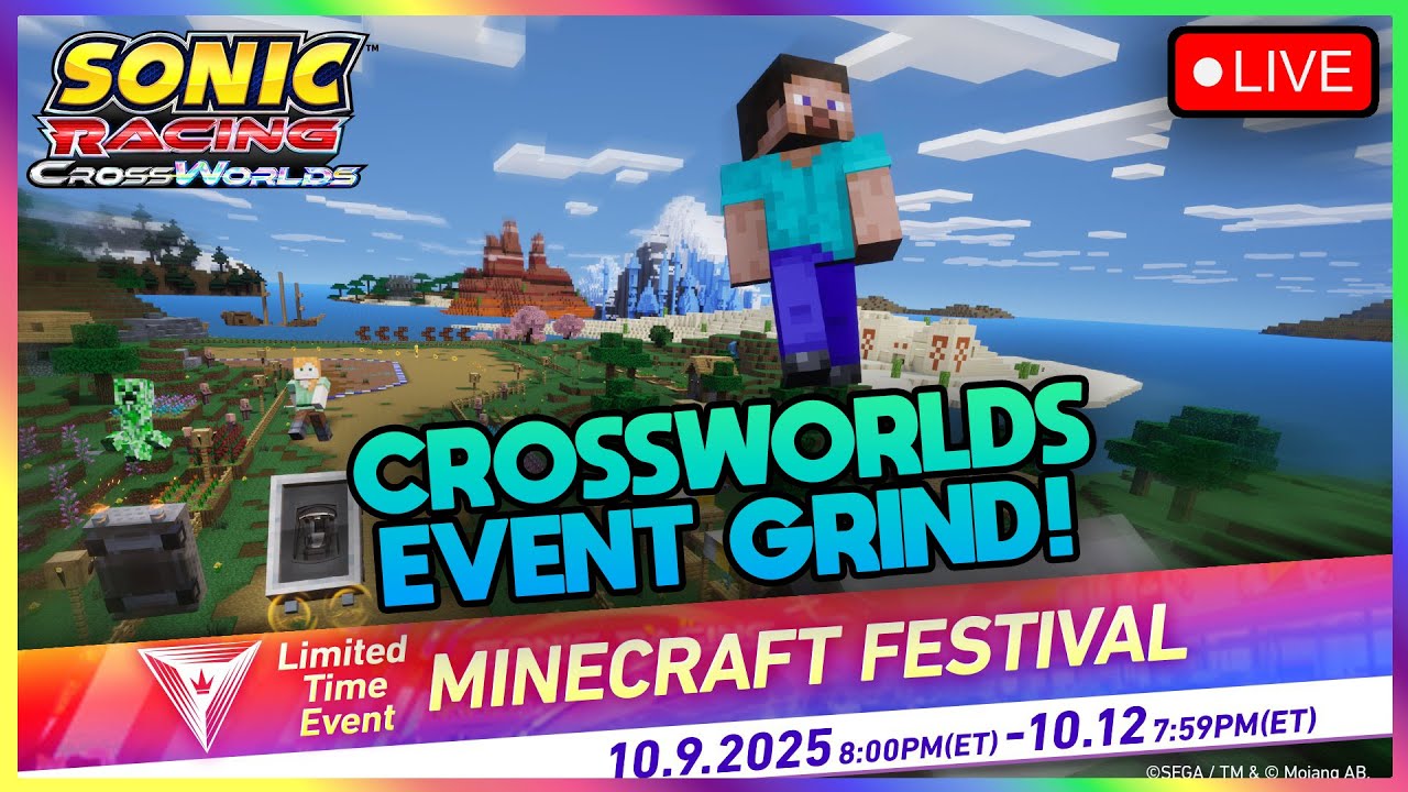 SONIC RACING CROSSWORLDS MINECRAFT EVENT GRIND