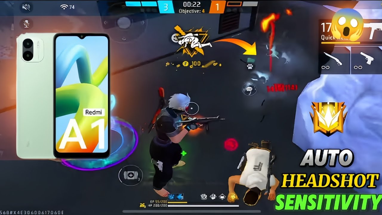 Radmi A1⚙️SETTINGS⚡FREE FIRE HEADSHOT SENSITIVITY 2024 &hearts;️HUD + SENSI + DPI