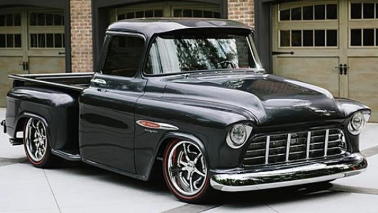 Грузовик Chevy Stepside 3100 1956 года — классический грузовик 50-х годов — выпускался с 1955 по ...