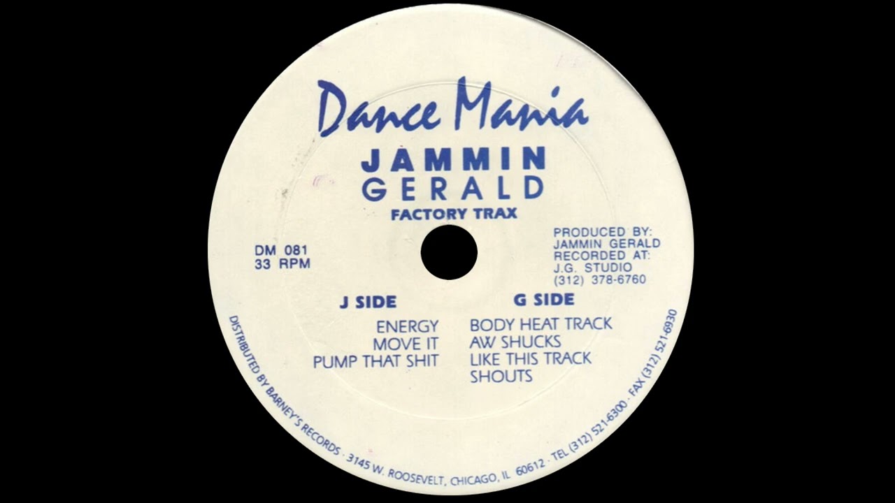 Jammin Gerald ‎– Factory Trax (Dance Mania, 1994)