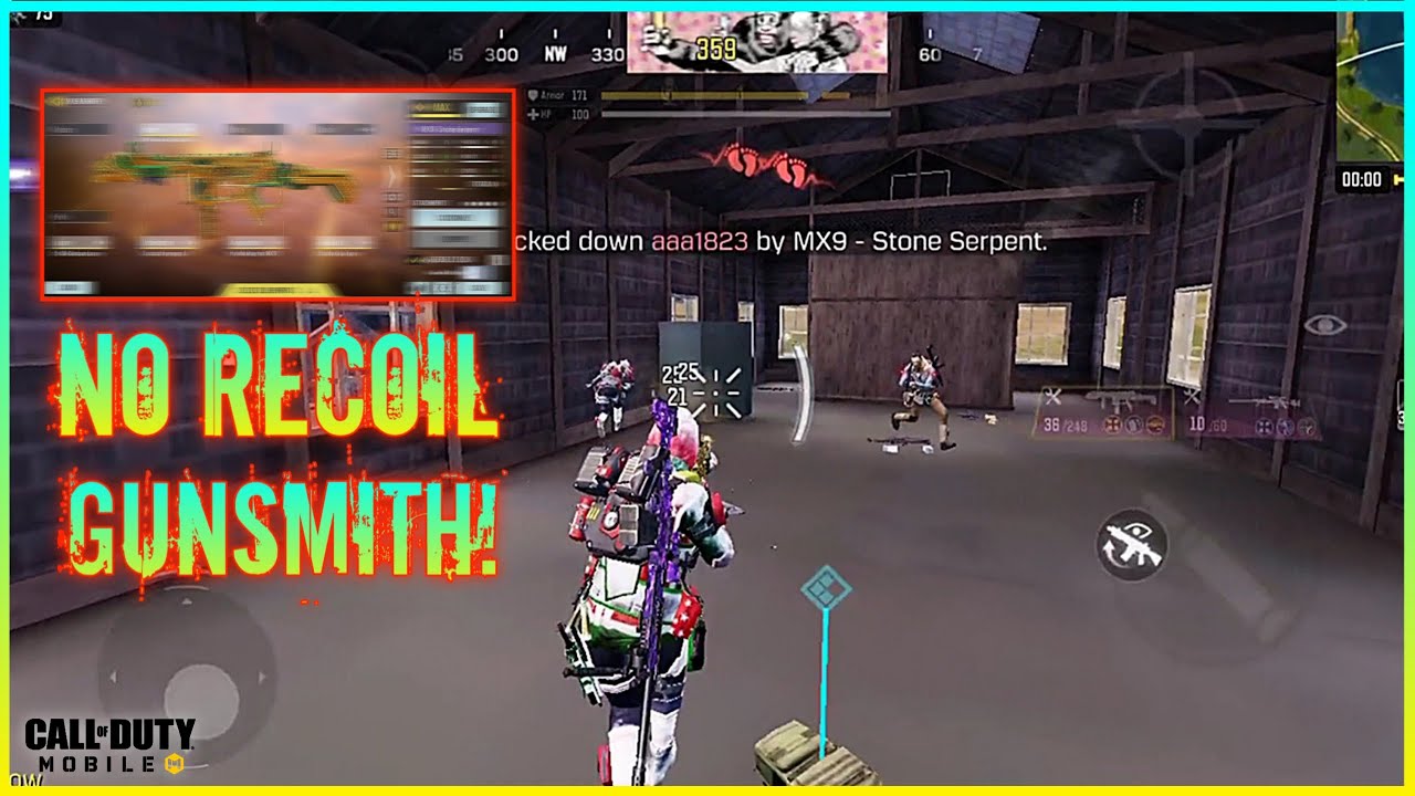 Call of Duty Mobile Best MX9 No Recoil Gunsmith For Battle Royale | CoD Mobile Solo Vs Squads