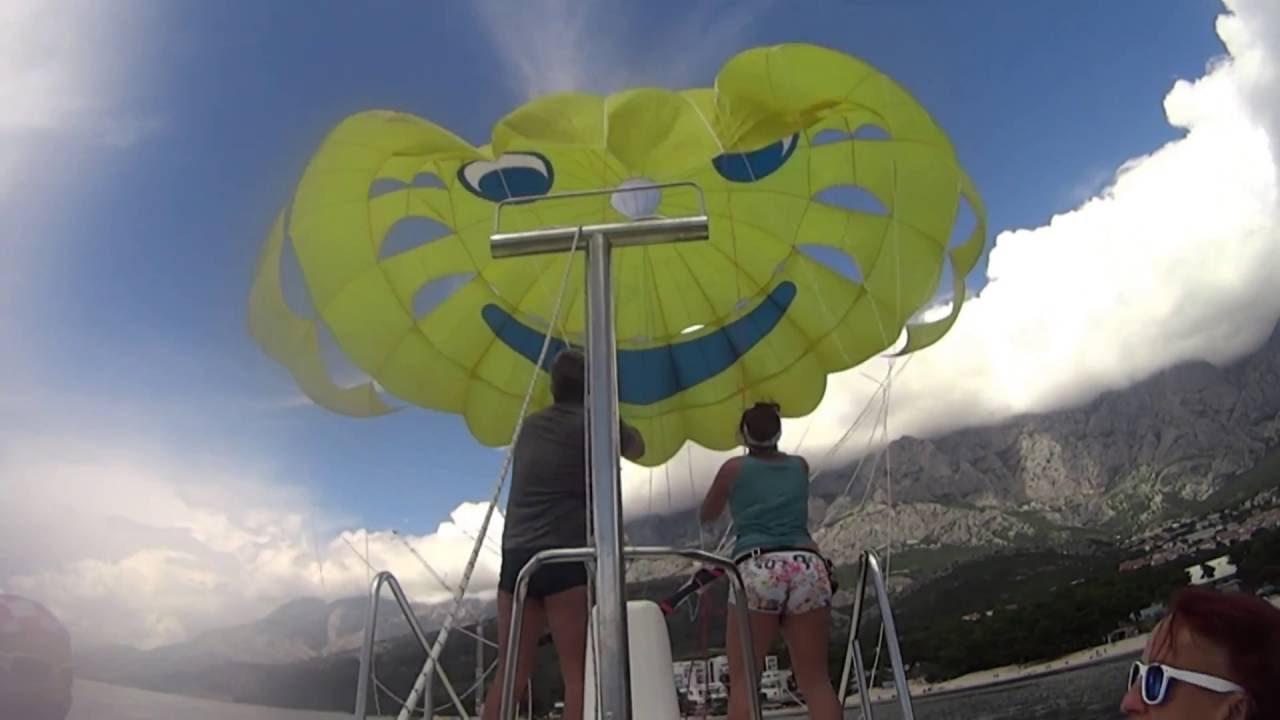 Chorwacja 2016 - Makarska - Parasailing 14-06-2016