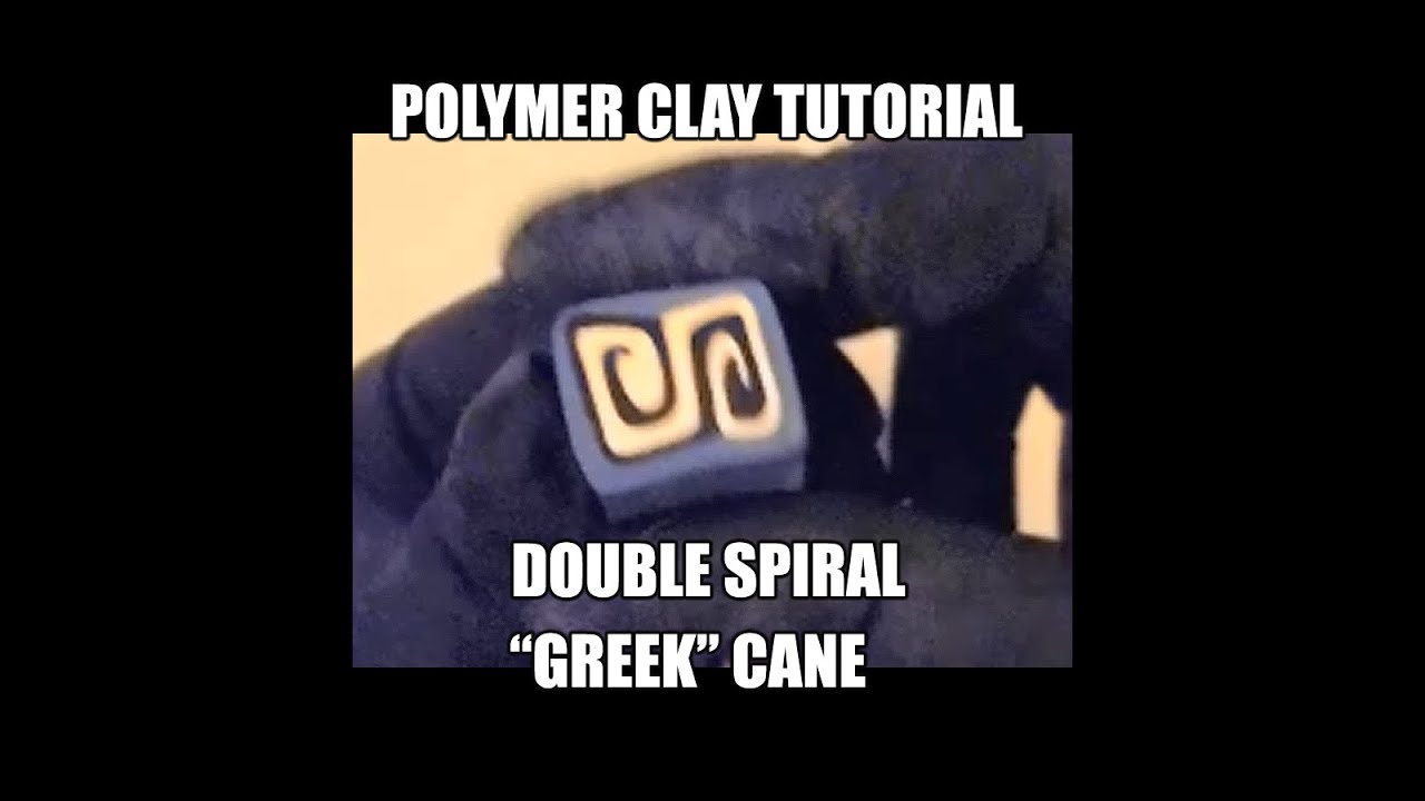 134 Polymer clay tutorial - double spiral 