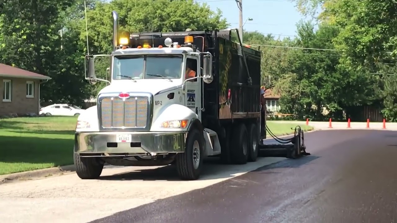Midwest Coatings slurring my street(8/17/2018).