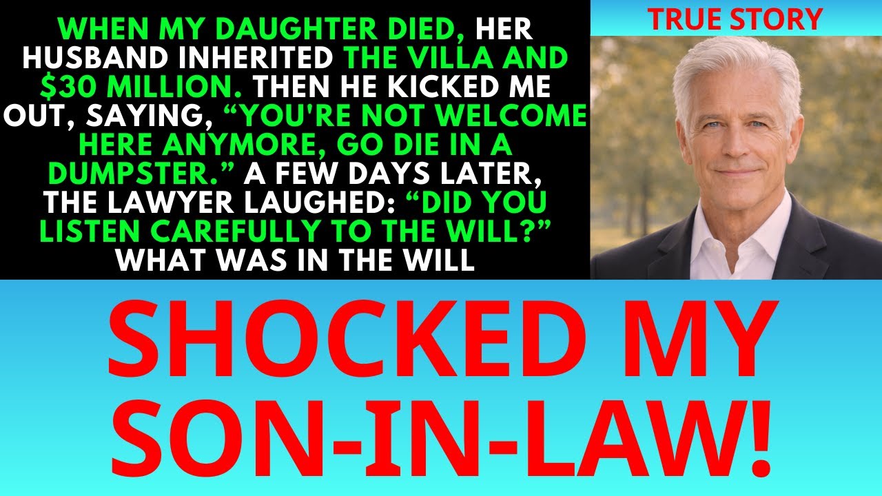When My Daughter Died, My Son-In-Law Took $30M And Kicked Me Out — Days Later, He Begged For Help.