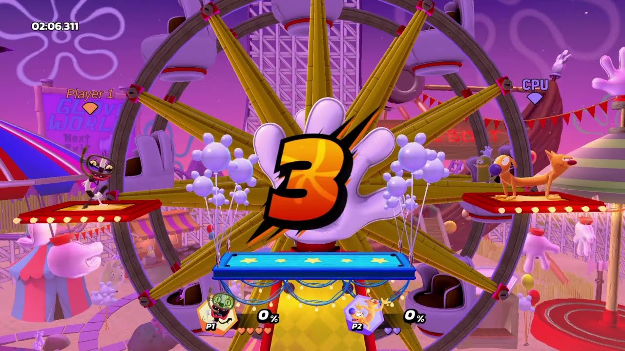 Nickelodeon All-Star Brawl Oblina's Arcade Mode