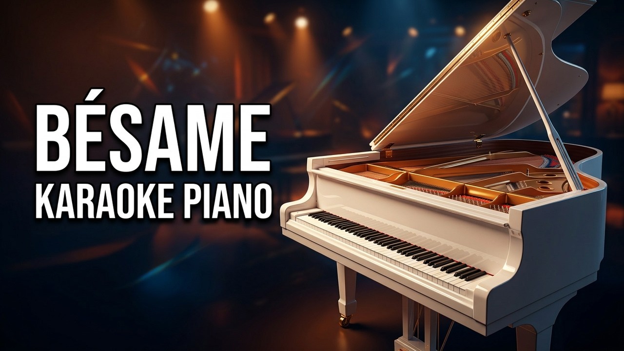 Bésame - Ricardo Montaner ( Tono Original ) - karaoke con piano