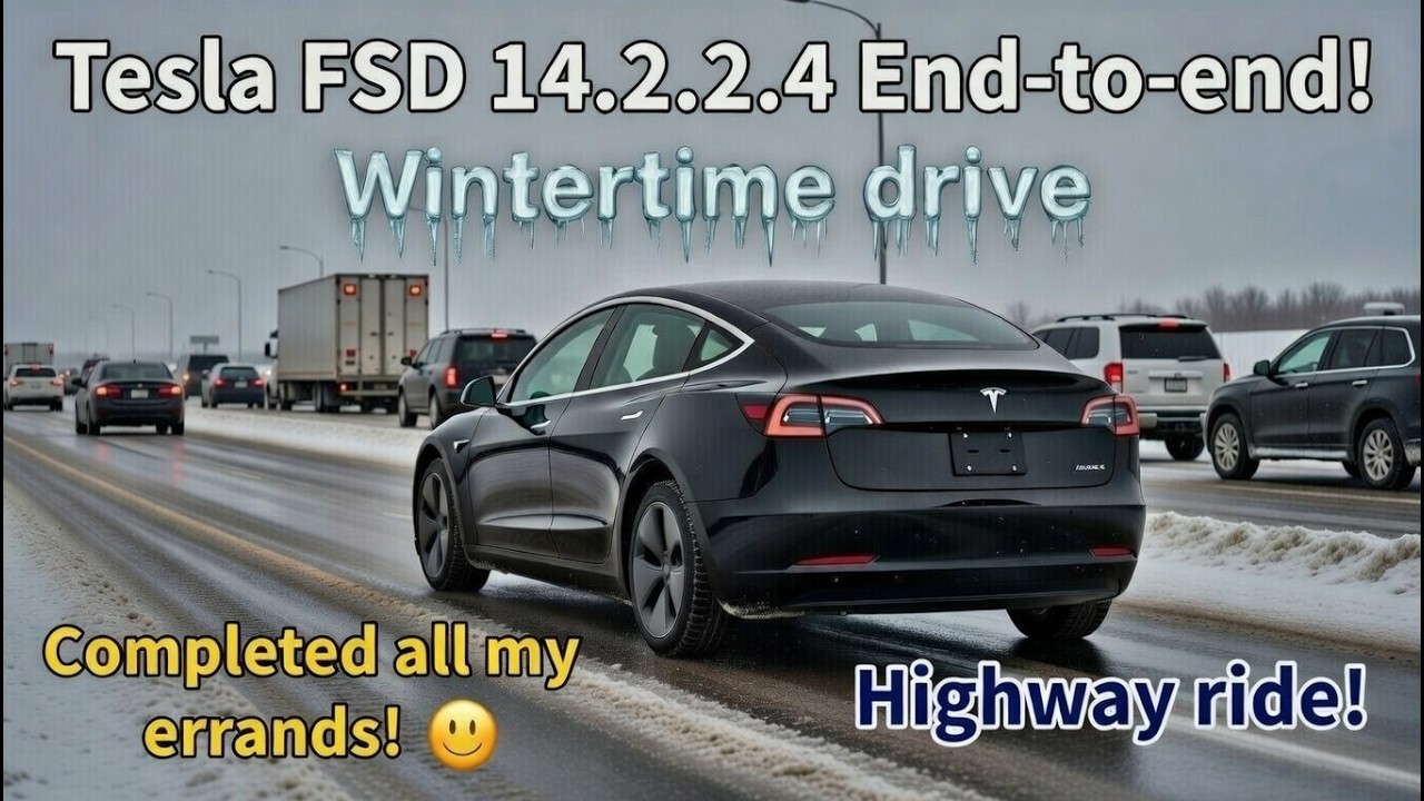 Tesla Model 3 with FSD 14.2.2.4 helps me complete all my errands