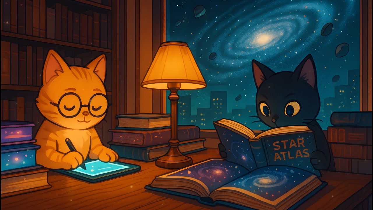 Space Library Jazzhop – Focus Beats for Reading & Research 📚