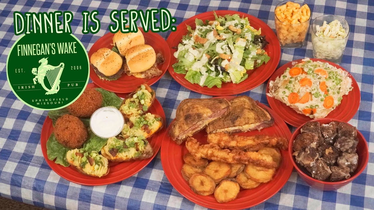 Finnegan's Irish Food Challenge w/ Fish n Chips, Cottage Pie, and Bread Pudding!!