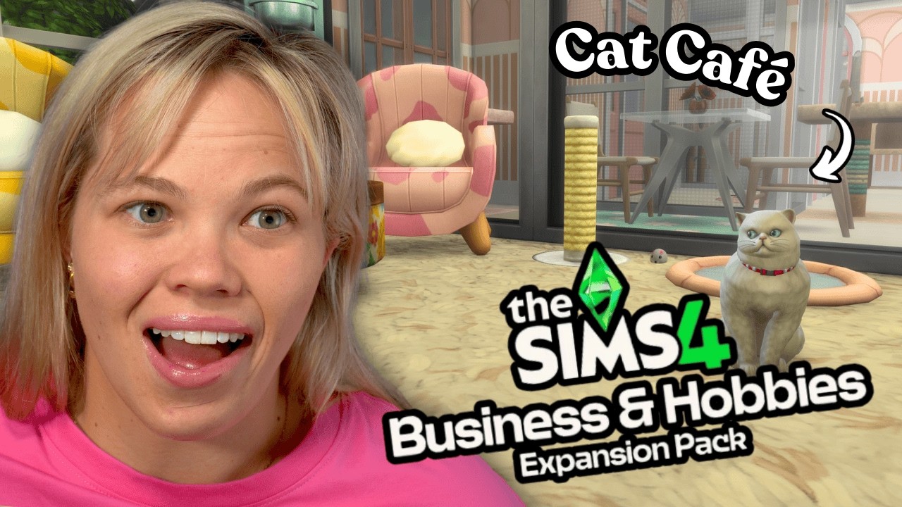 I built a Cat Café for Businesses & Hobbies | The Sims 4 | DARYATVER