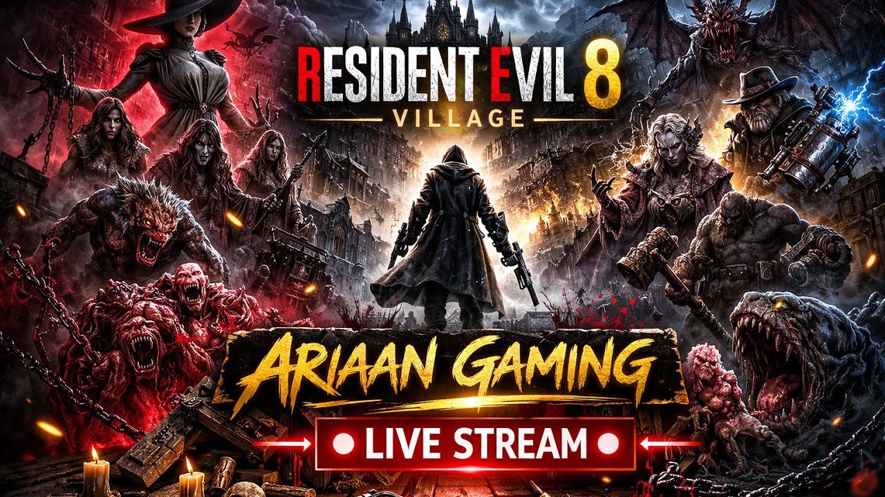 THE Hunt Continues| Resident Evil 8 Village - Part 4 LIVE 🔴 |Ariaan gaming