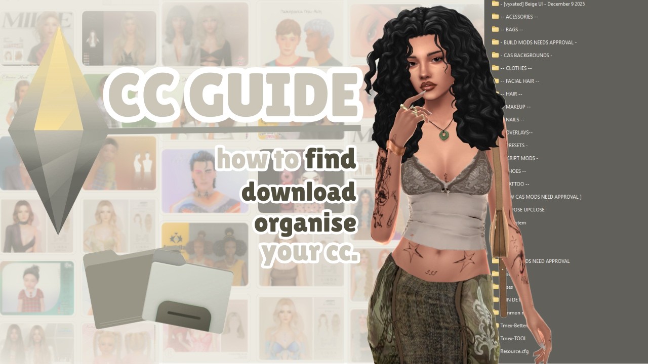 how to clean & organise your sims 4 mods folder | how to download & Install Custom Content