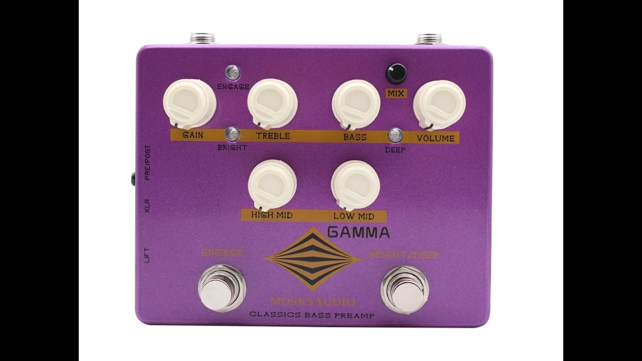 Mosky Gamma Classic Bass Preamp Effect Pedal 4-band EQ