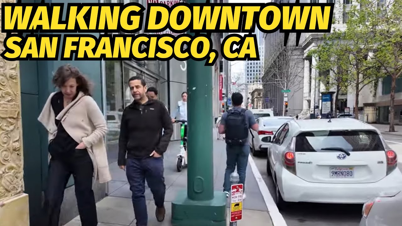[4K] Walking Downtown San Francisco, California.