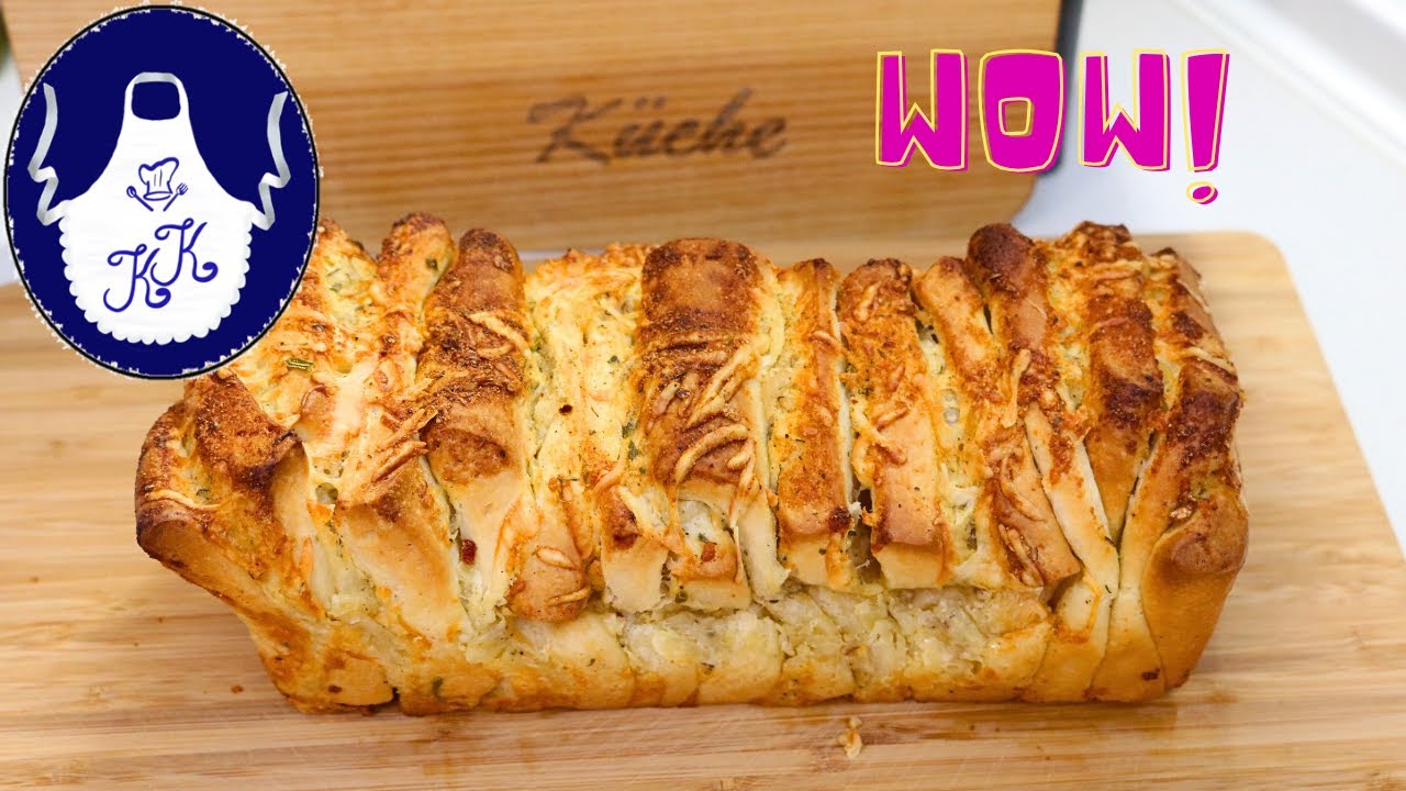 Knoblauch - Käse - Zupfbrot/ Faltenbrot / Partybrot