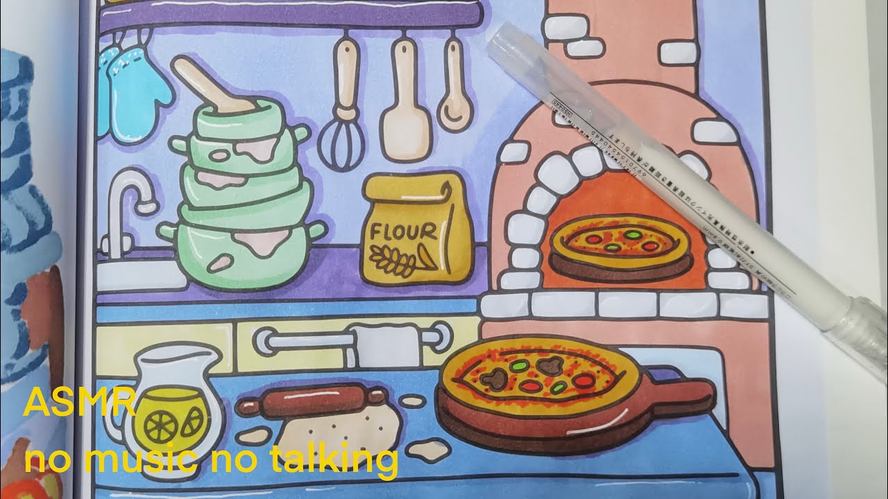 #ASMR coloring book  | rustling sound + no narration • Insomnia savior
