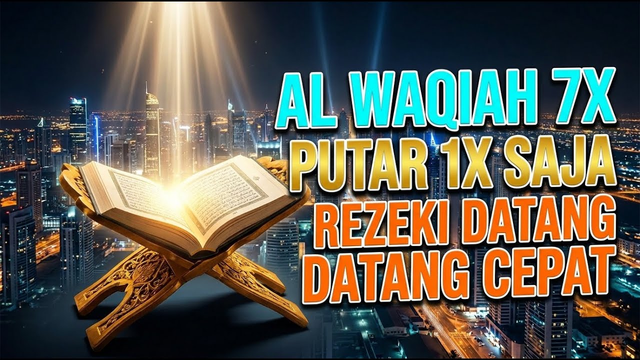 Surah Al Waqiah 7X Sekali Saja Rezeki Datang Cepat InsyaAllah