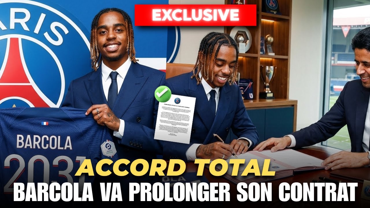 🚨DERNI&Egrave;RE MINUTE : C'EST ACT&Eacute;E | BARCOLA VA RESTER AU PSG ET UNE PROLONGATION EN VUE🔥(ACTUALIT&Eacute; PSG)