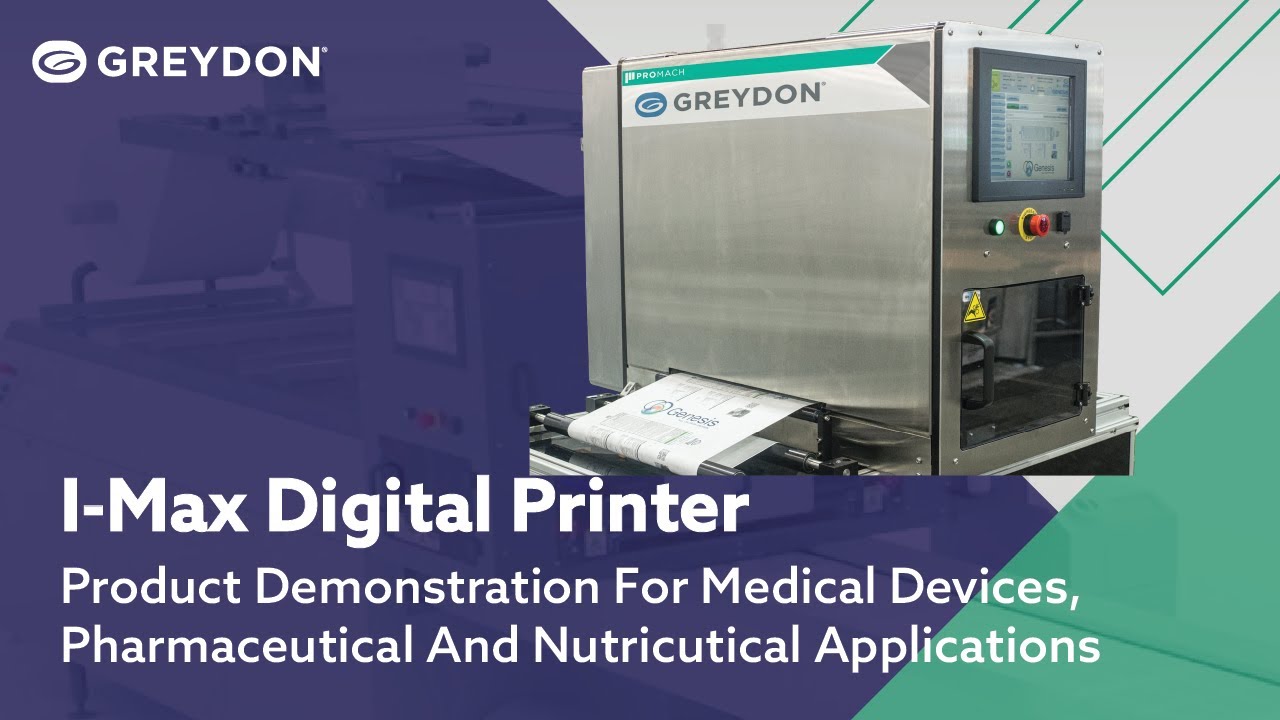 I-Max Digital Printing System for Medical Device, Pharmaceutical, and Nutraceutical Packaging