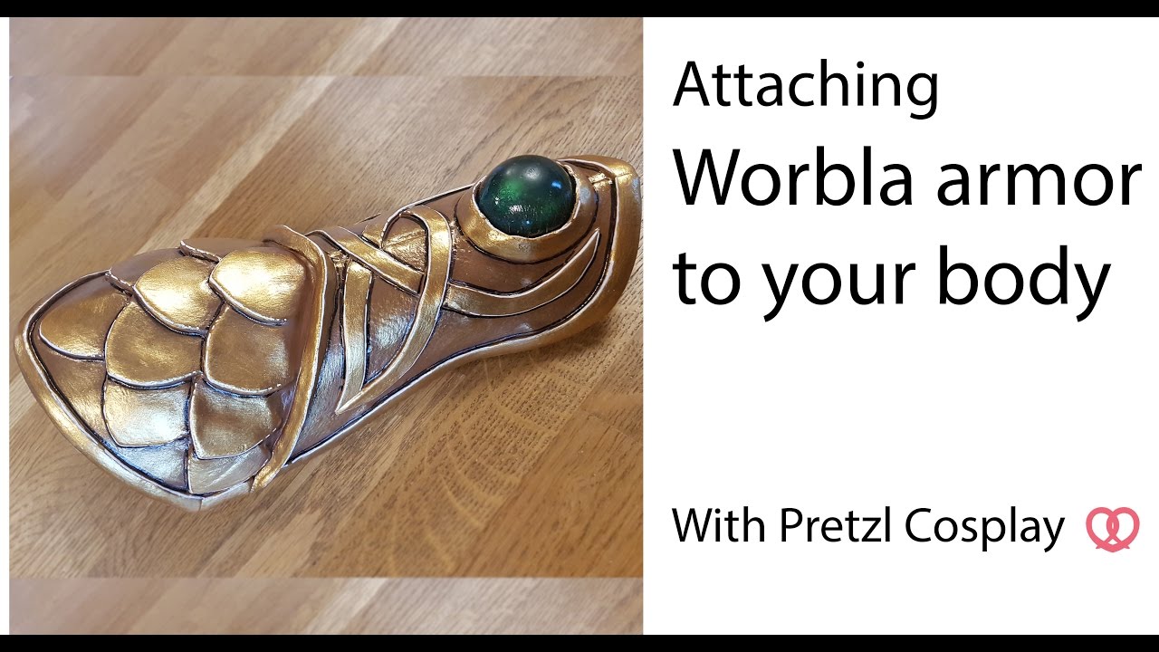 How to make attachments to attach Worbla armor to your body (Cosplay tutorial)