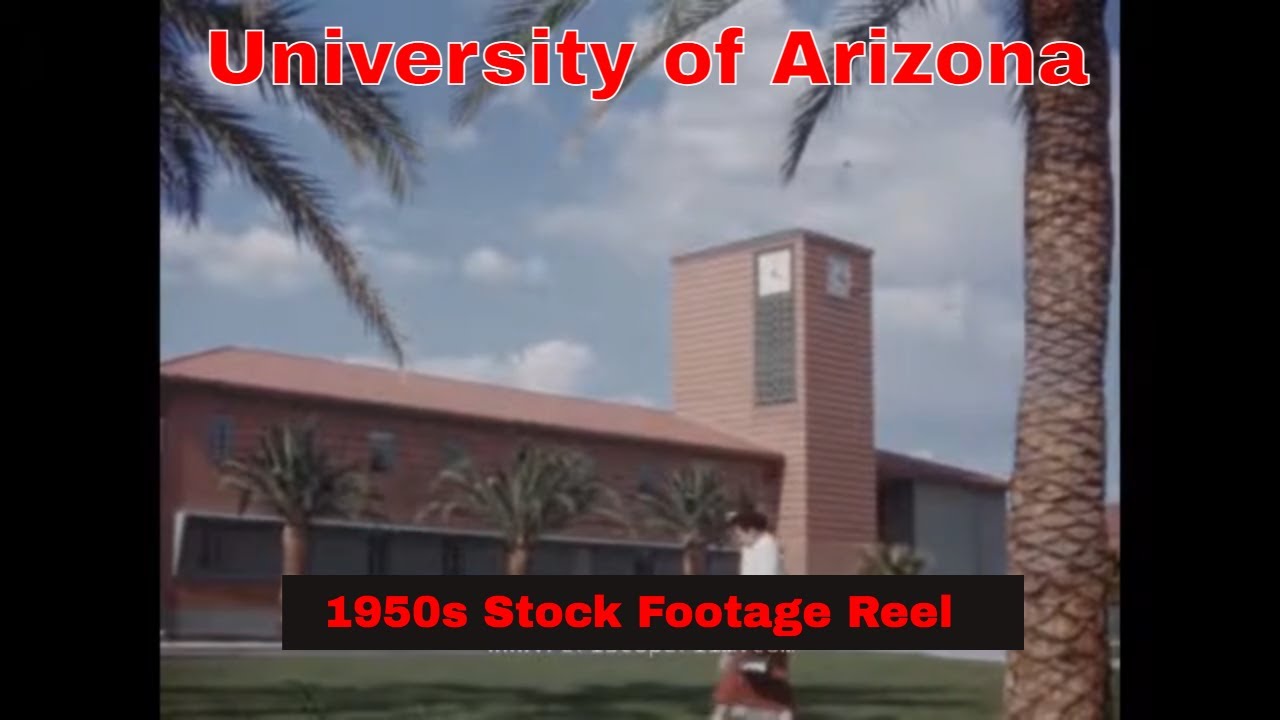 1940s UNIVERSITY OF ARIZONA TUCSON   STOCK FOOTAGE  CAMPUS  STADIUM  MALL  57724