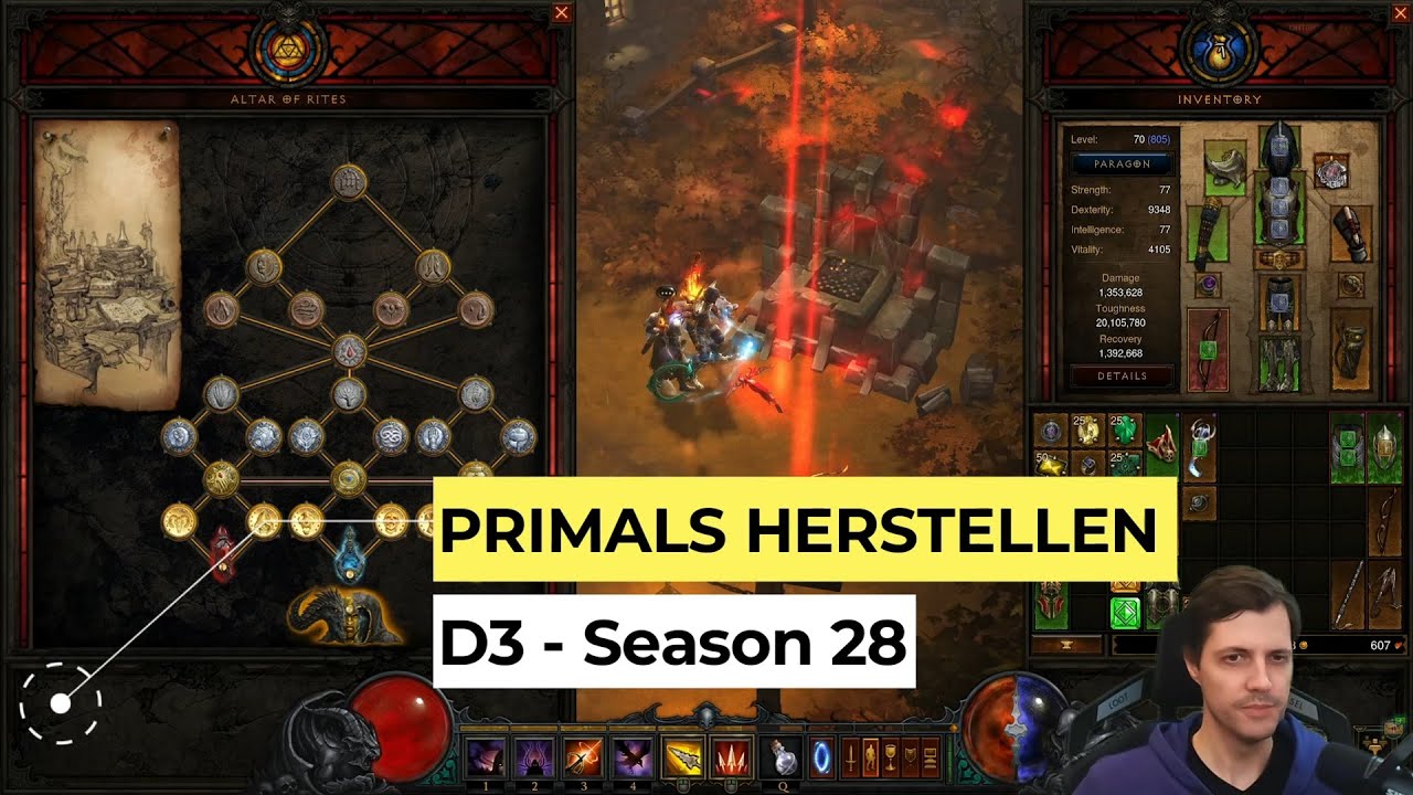 Diablo 3 - In Season 28 könnt ihr Primals selbst herstellen!