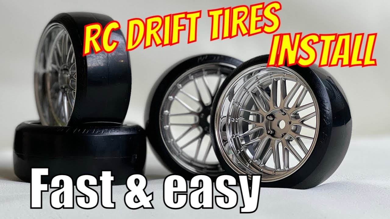 How To Fitting RC Drift Tires on RC CAR Rims Quick Tip And Easy Way To Mount Rc Drift Tyres