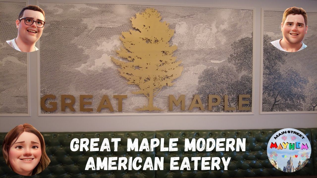 Ресторан современной американской кухни Great Maple — отель Pixar Place