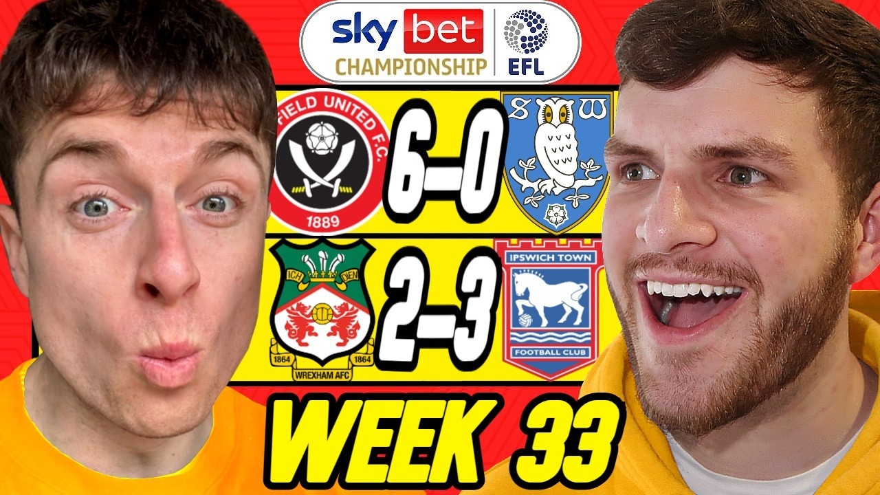 CHAMPIONSHIP WEEK 33 PREDICTIONS