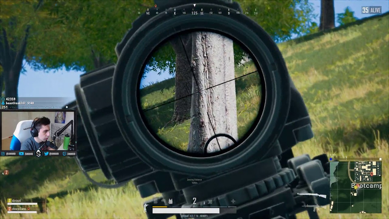Shroud & ChocoTaco duo | PUBG | July 9, 2018