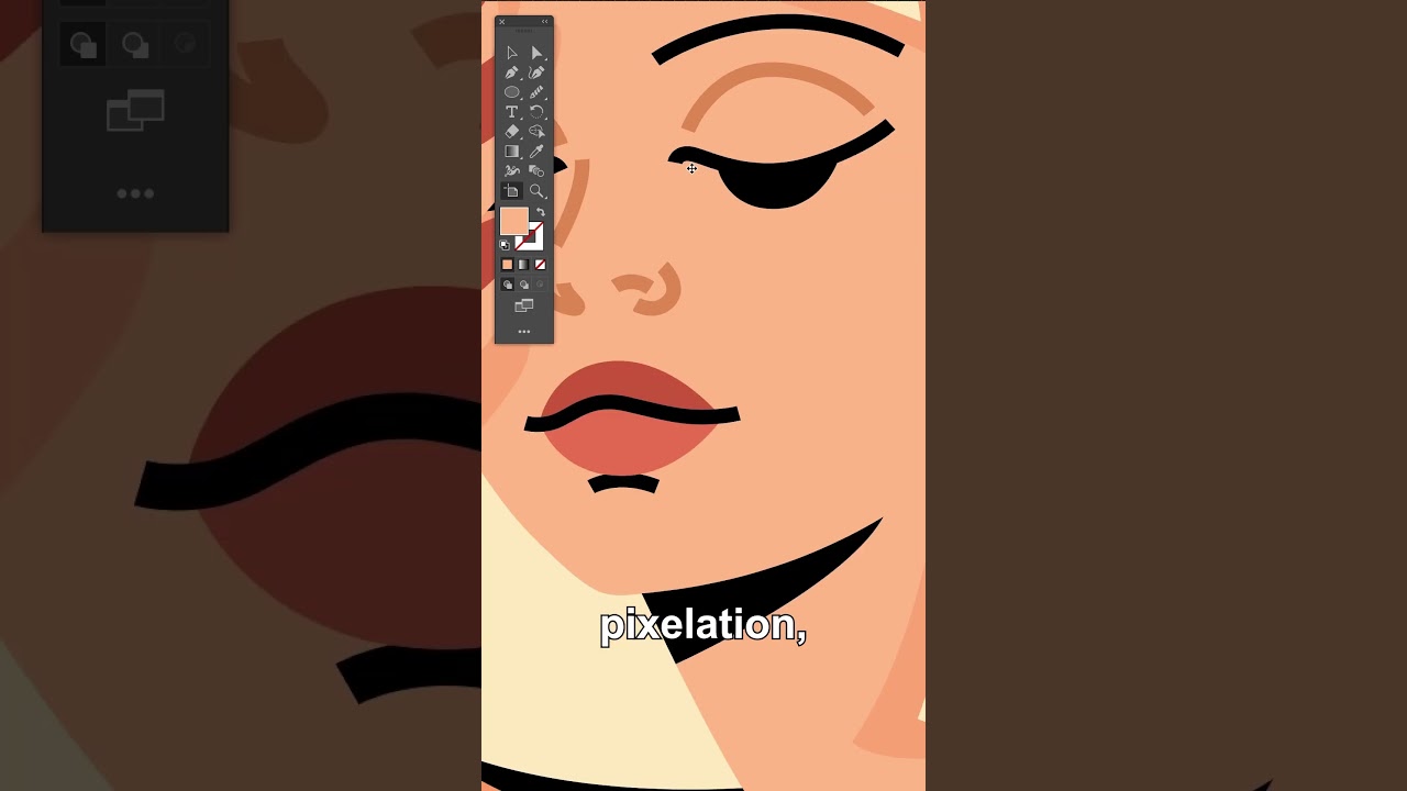 Как обвести без обводки 😳#adobeillustrator #adobefresco #иллюстрация #шорты