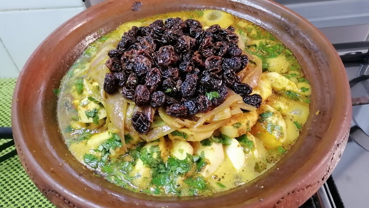 الطريقة الصحيحة باش نوجدوا البطاطة الحلوة مع الزبيب بدون لحوم طويجن صحي و لذيذ