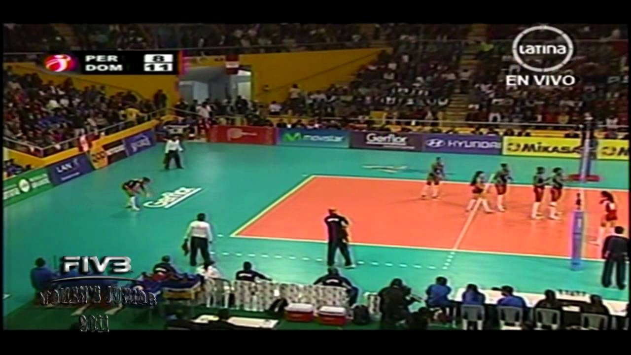 Perú x Rep Dominicana 1set FIVB Women's Junior 2011 Second Round