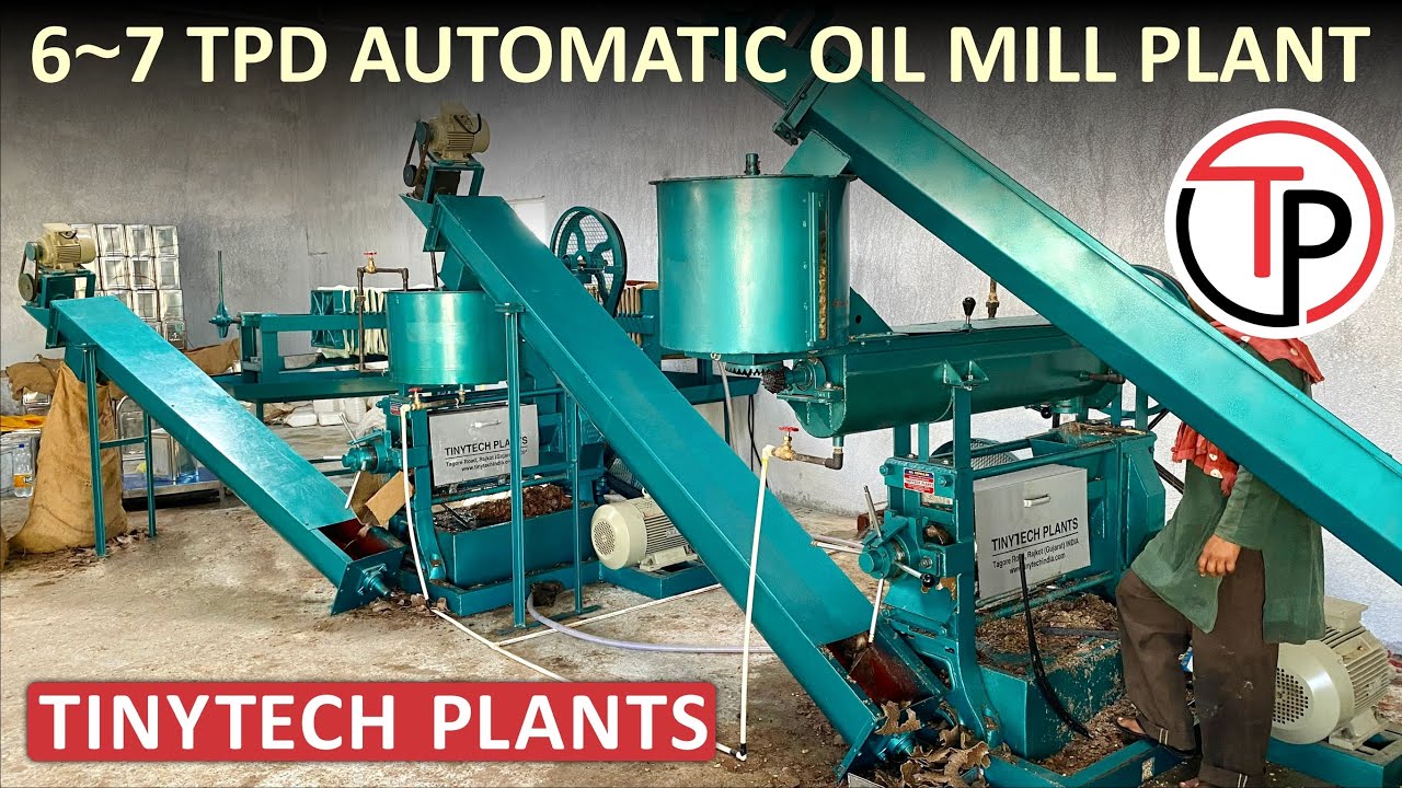 6TPD AUTOMATIC OIL MILL PLANT (ENGLISH) #oilpressmachine #oilexpeller #oilmill #oilpress #expeller