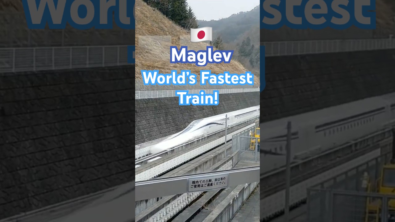 This is Japan&rsquo;s Maglev (L0 Series) reaching speeds of up to 603 kph on the Yamanashi test track.