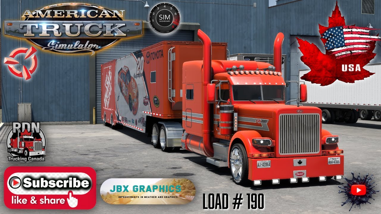 American Truck Simulator  RDN Trucking Canada. Topeka KS to Enid OK  Load # 190