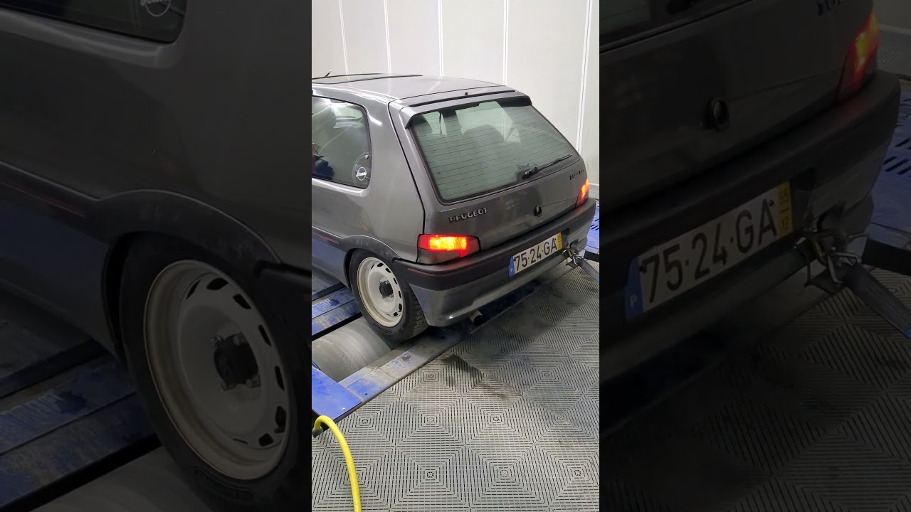 PEUGEOT 106 XSI 1.3 🥖 PASSAGE AU BANC // DYNO TEST 🚗 #peugeot #106xsi #dyno #passagebanc