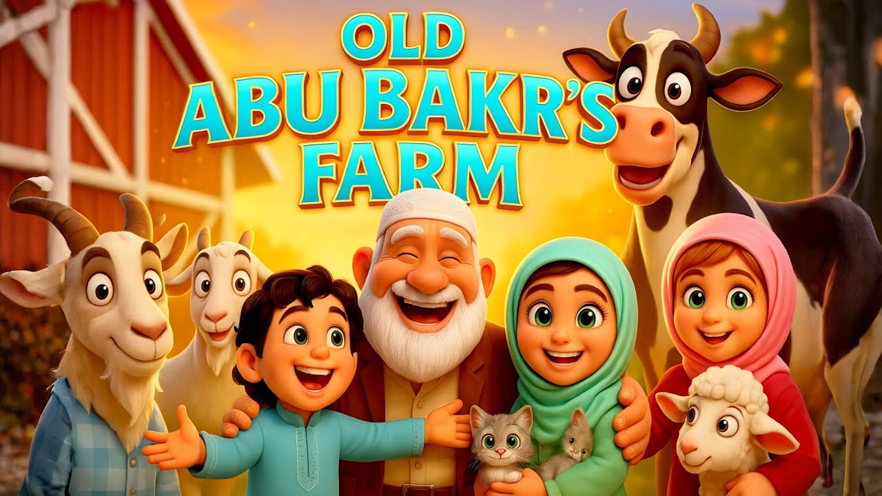 Old Abu Baqr had a farm | Islamic kids nasheed | Muslim kids Nursery Rhymes | Islamic cartoon songs