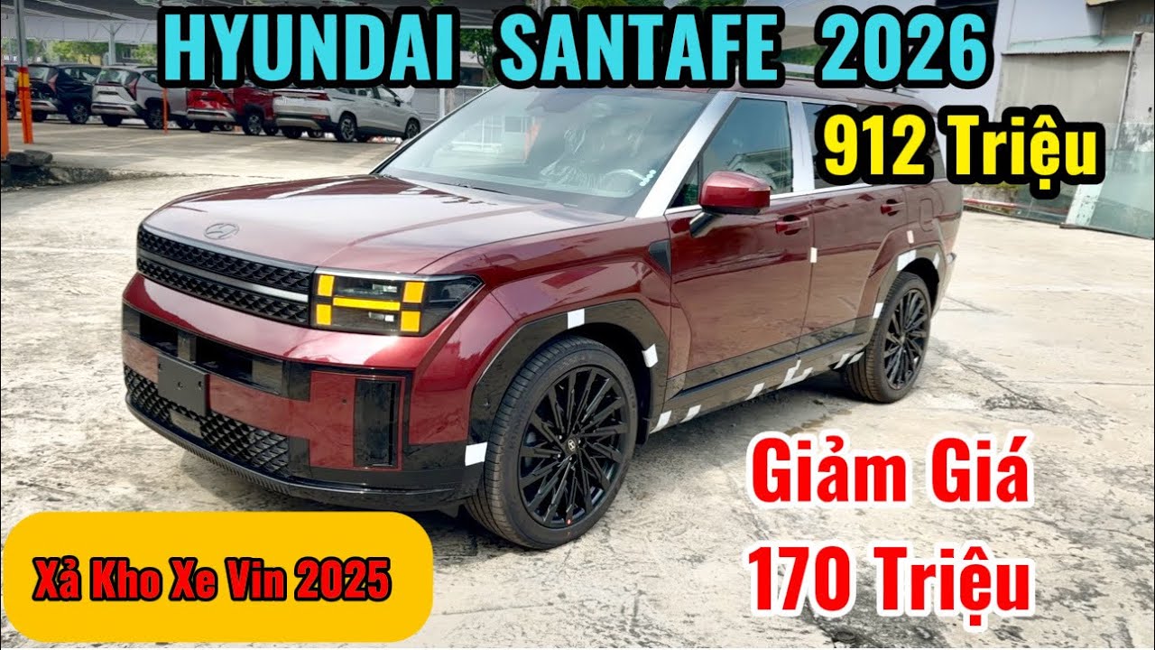 Giá Xe Hyundai SantaFe Lăn Bánh Tháng 3/2026 - Xả Kho Giảm Giá Xe Vin 2025 | Review Hyundai SantaFe 