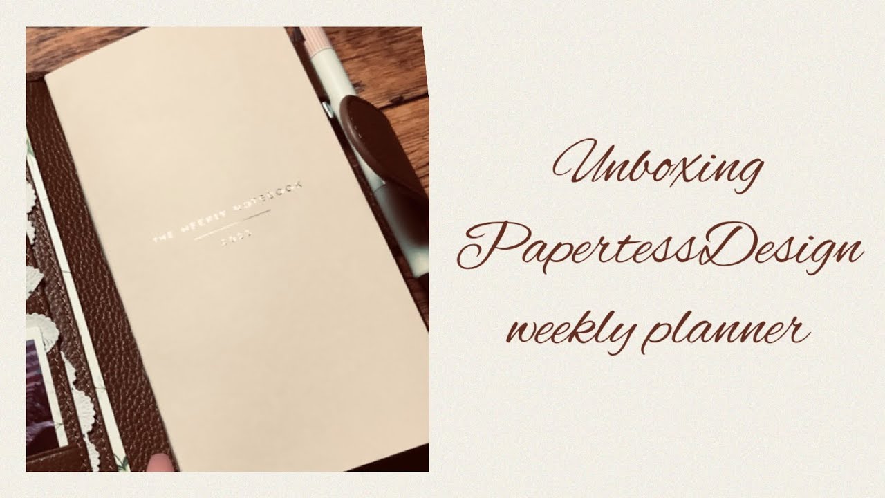 Unboxing PapertessDesigns / weekly planner 2023